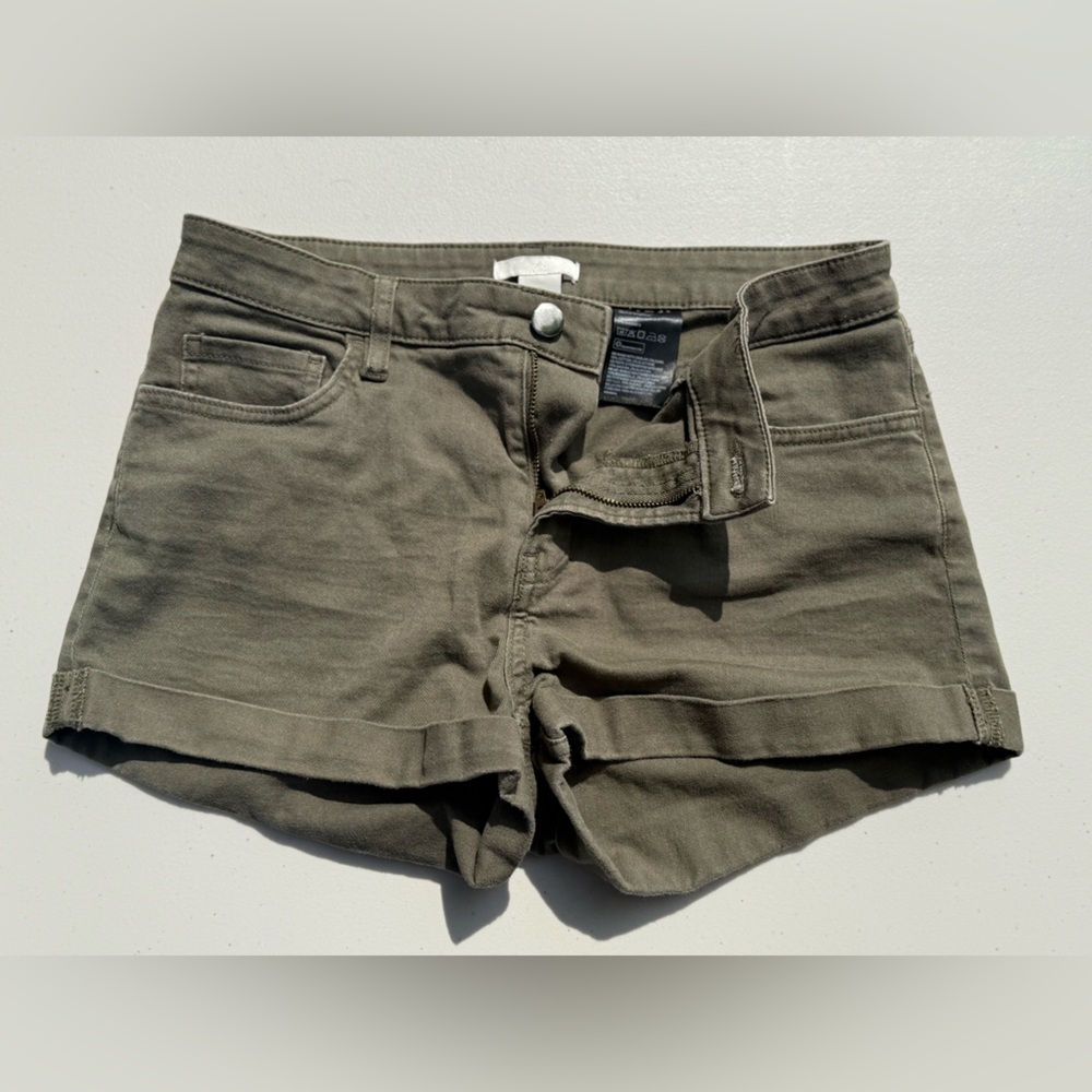H&M Olive Green Women Shorts